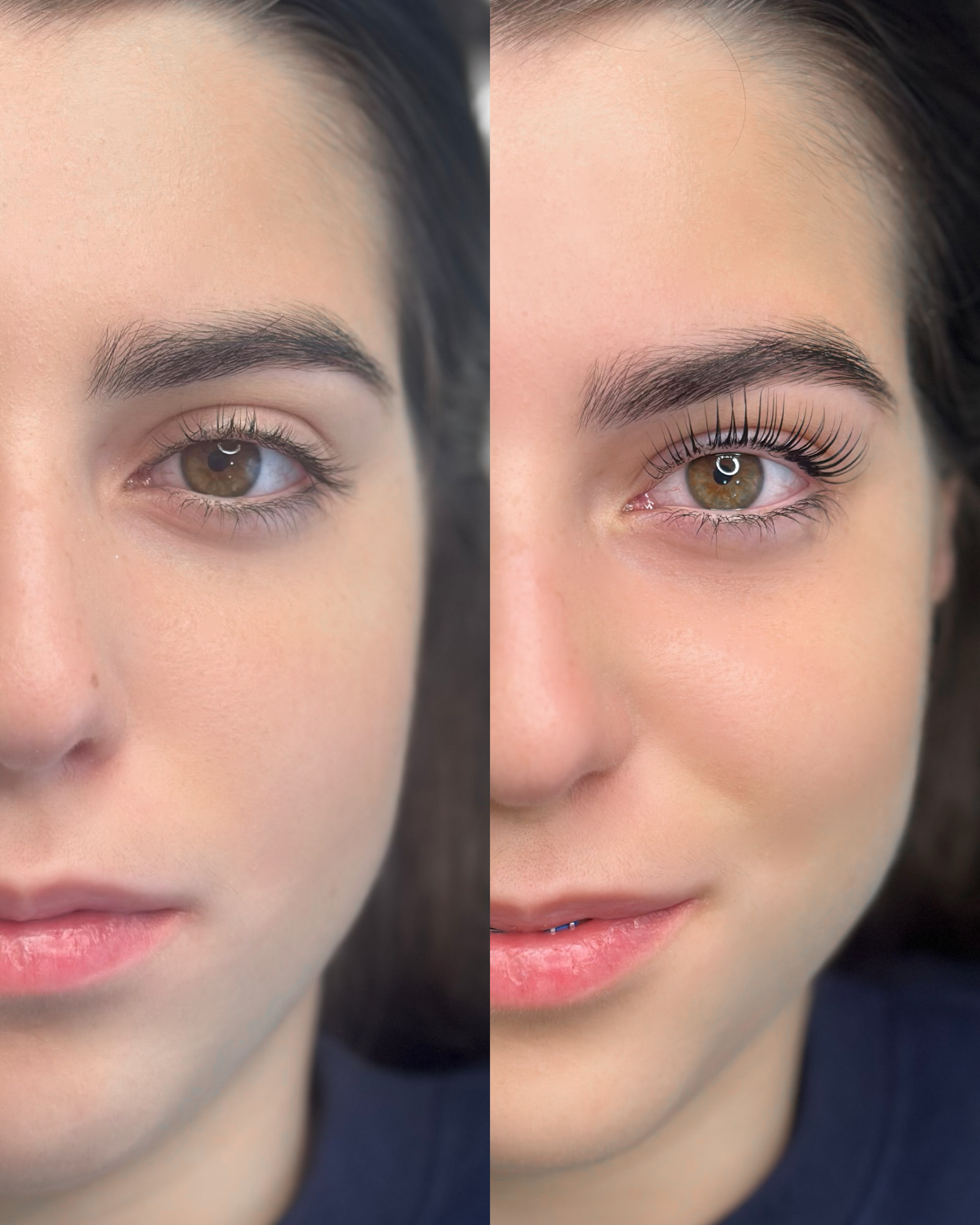 Lash Lifting — antes e depois