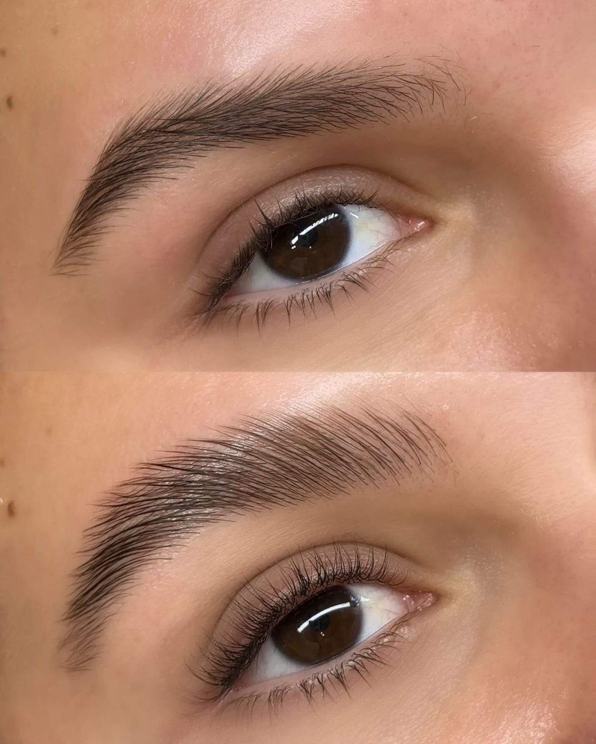 Brow Lifting e Lash Lifting — antes e depois